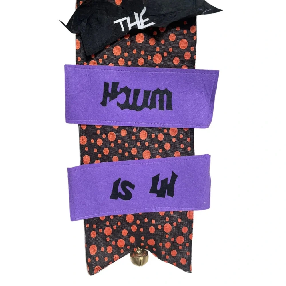 SPOOKY 32” Halloween Plush Wicked Witch Door Wall Hanging Decorative Accent NWT